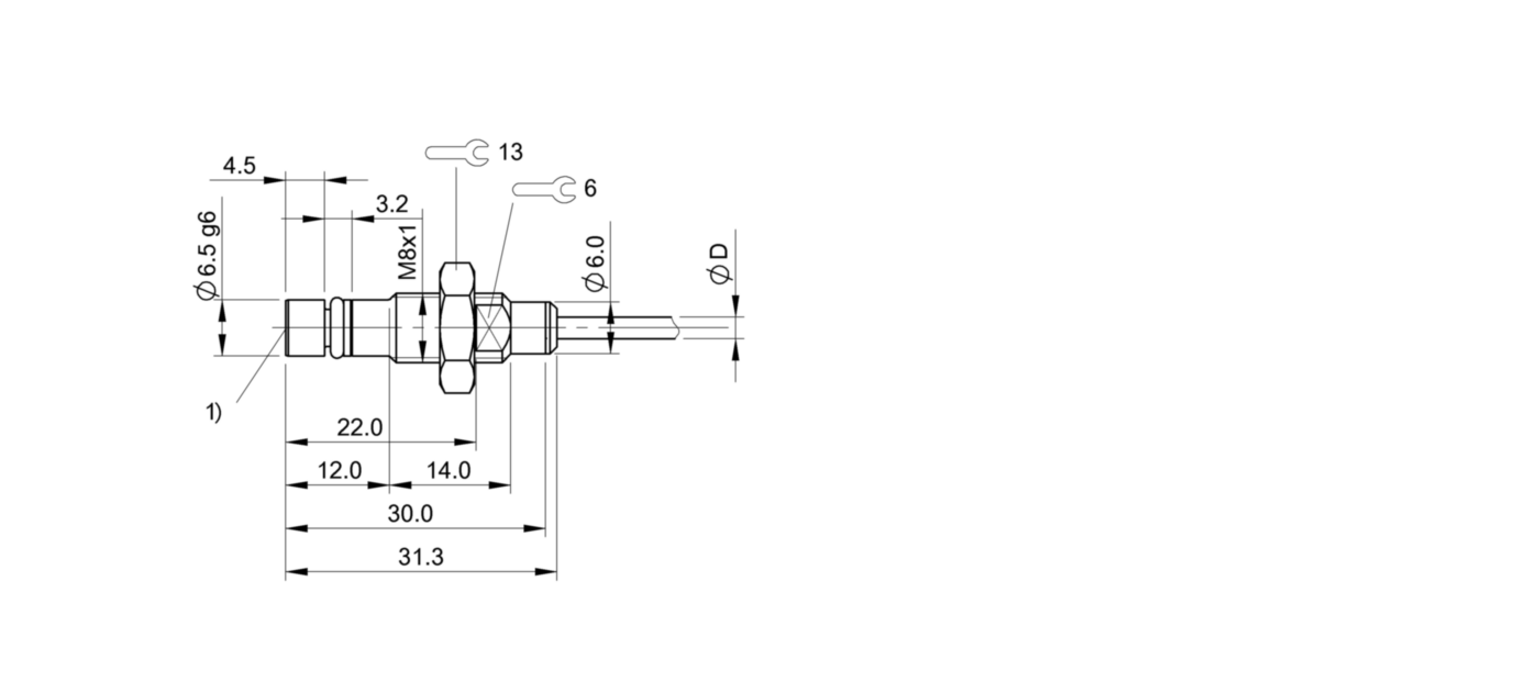 BHS A407N-POD15-BP02 (BHS0057) 耐高压接近开关-尺寸图