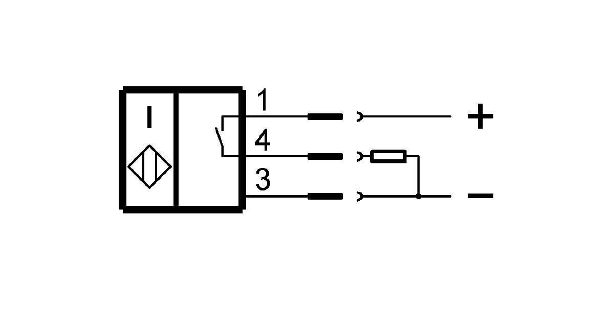 BHS B135V-PSD15-S04-T01 (BHS005T) 耐高压接近开关-接线图